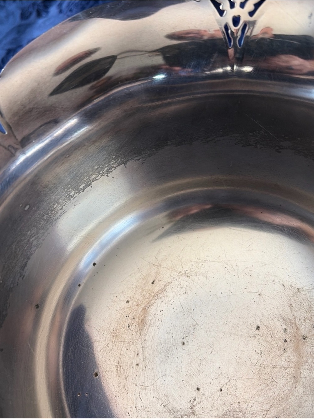 VTG W.M. Rogers Silver Plated Bowl W/Scalloped Rim #437 - Picture 3 of 5